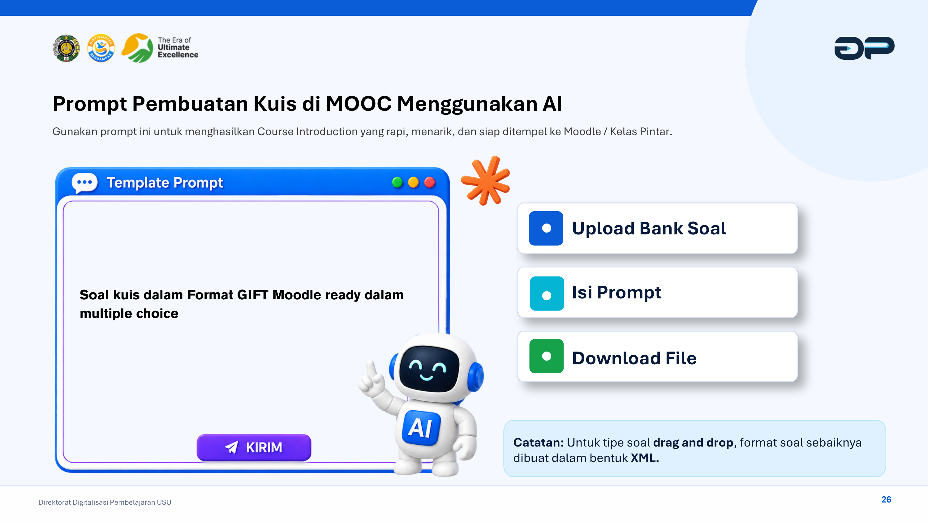 Panduan Visual: Prompt Pembuatan Kuis Menggunakan AI Format GIFT