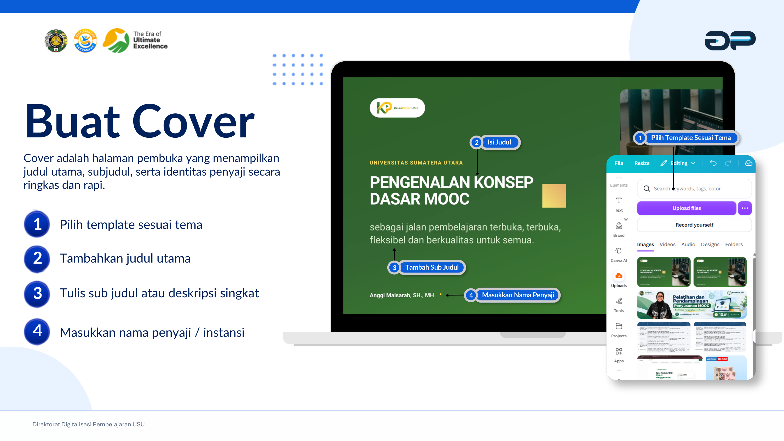 Panduan Visual Canva: Mendesain Slide Cover Presentasi